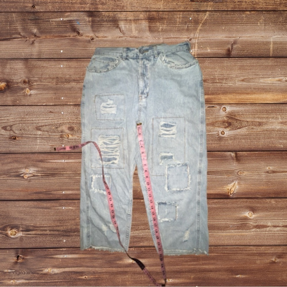 Pol Women’s Distressed Patchwork High-Waisted Jea… - image 4